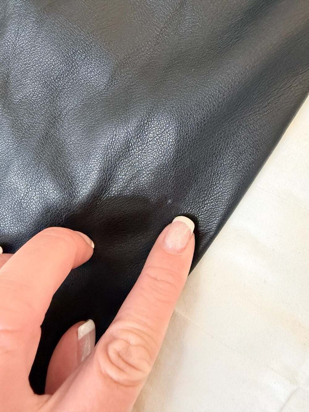 Garage Black Faux Leather High Rise Flare Pants | Size XS - Picture 10 of 11